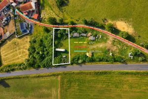 Prodej, stavební pozemek, 1180 m2, Sušany - Strupčice